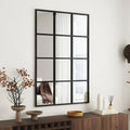 SHYFOY Antique Black Wall Mirror Metal Frame Accent Mirror