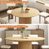 Oak Extendable Oval Solid Wood Dining Table