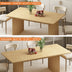 Beige  Modern Rectangular Extendable Dining Table