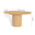 Oak Extendable Oval Solid Wood Dining Table