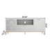 SHYFOY Mueble de TV moderno de madera con consola multimedia