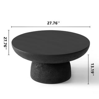 Black Round Coffee Tables Accent Center Table