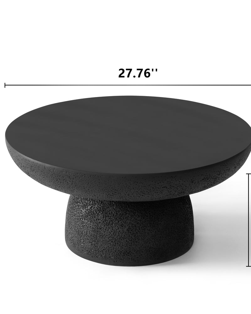 Black Round Coffee Tables Accent Center Table