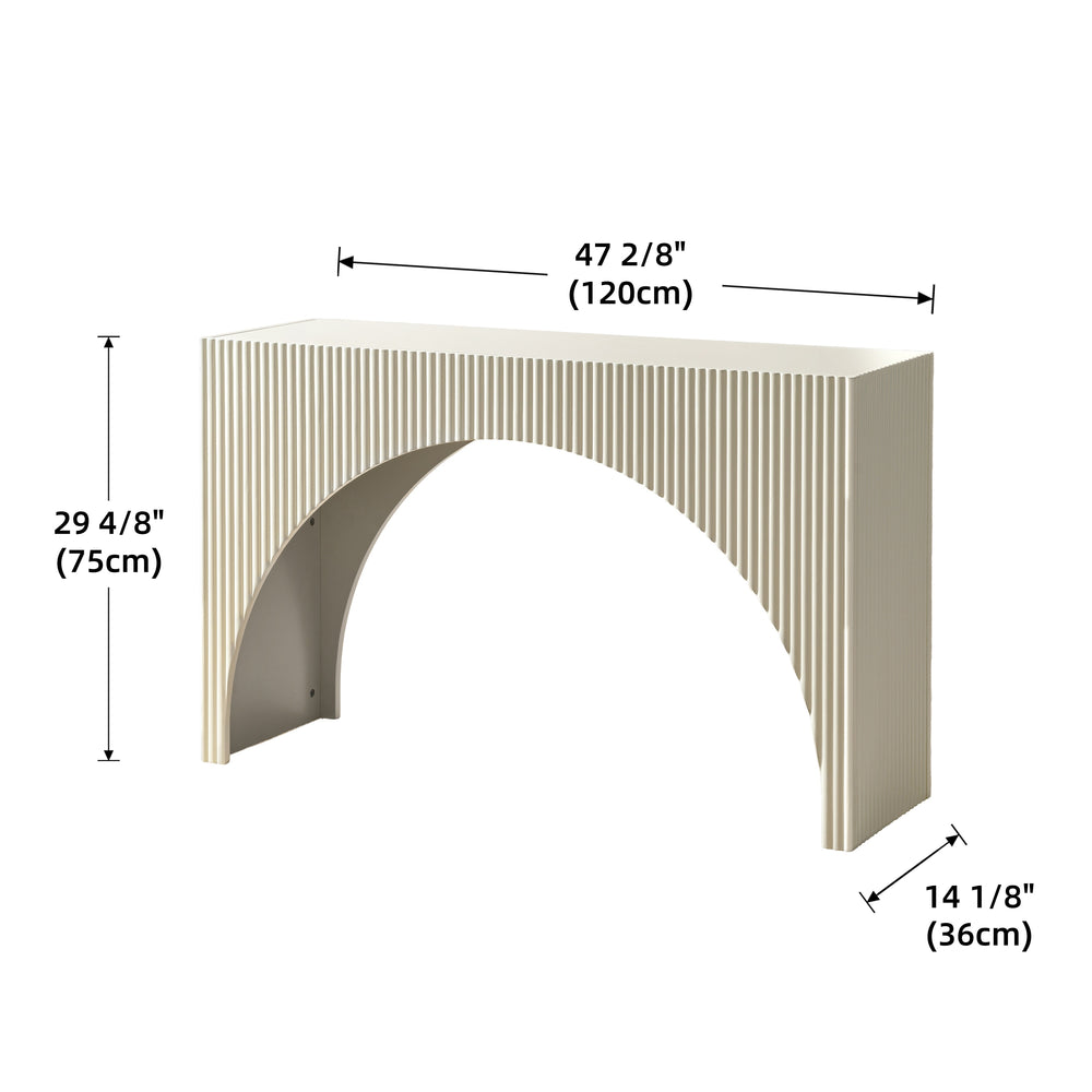 Fluted Arch Modern Console Table