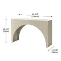 Fluted Arch Modern Console Table
