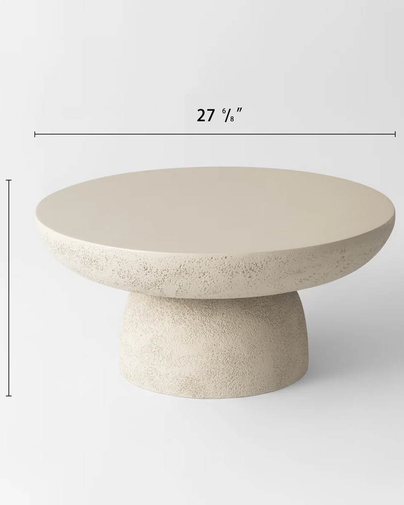 Travertine Round Coffee Tables Accent Center Table