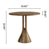 Antique Brass Round End Table