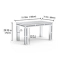 Rectangular Dining Table with Crushed Diamond