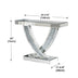 Mirrored Console Table with Crushed Diamond
