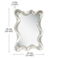 Large Asymmetrical Silver Wall Mirror