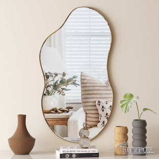 SHYFOY 35.8" Asymmetrical Cloud Shaped Wall Mirror / SF-WM129