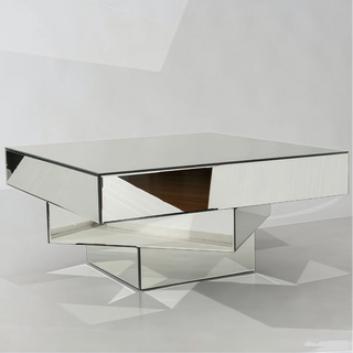 39.4in Mirrored Coffee Table