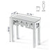 SHYFOY Modern Grecian Venetian Mirrored Console Table
