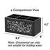 Black Makeup Brush Holder Organizer, 3 Slots Glass Cosmetic Brushes Storage Holder