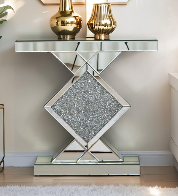 SHYFOY Contemporary Mirrored Console Table