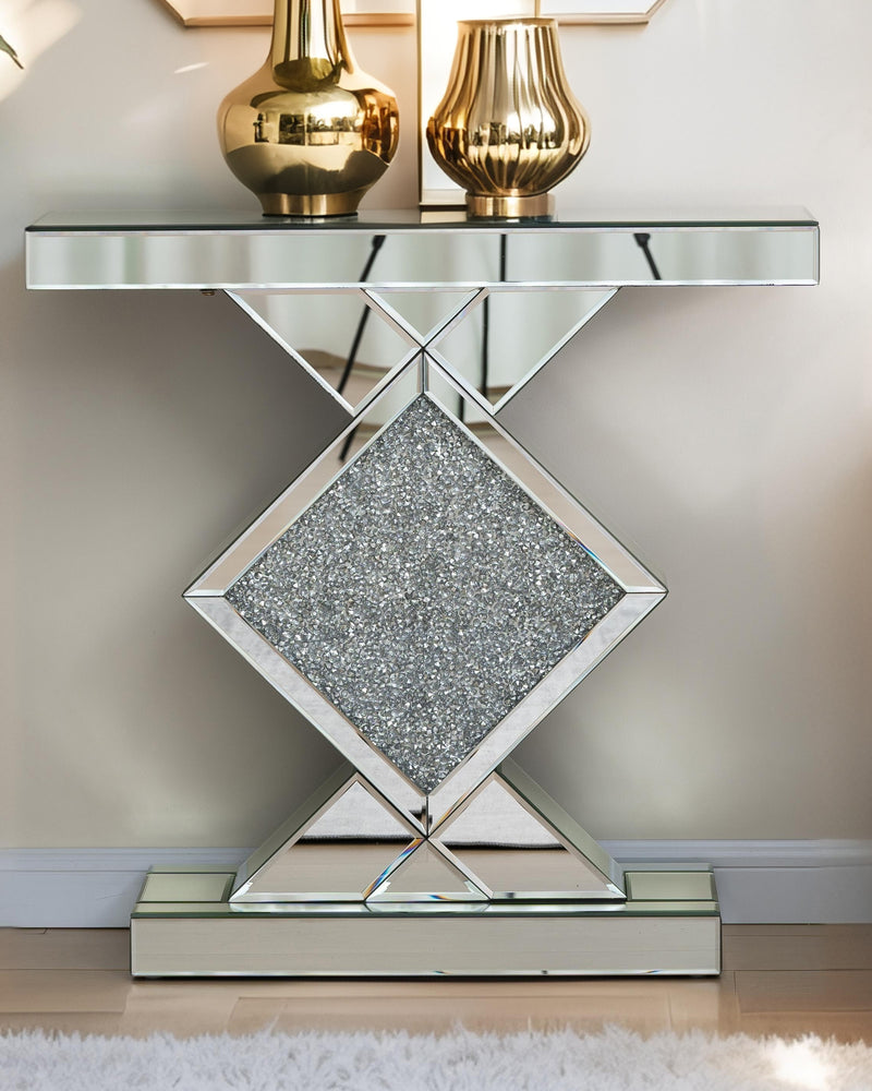 SHYFOY Contemporary Mirrored Console Table