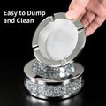 Ashtray for Cigarettes, Cool Glass Ashtray, Cute Home Ashtrays for Weed Crushed Diamond Home Decor