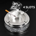 Ashtray for Cigarettes, Cool Glass Ashtray, Cute Home Ashtrays for Weed Crushed Diamond Home Decor