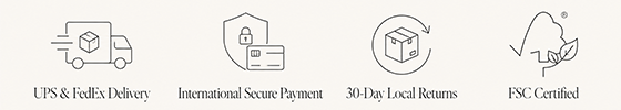 Free Delivery · Secure Payment · 30-Day Returns · FSC Certified